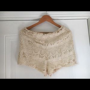 Costa Blanca Collection Crochet Shorts